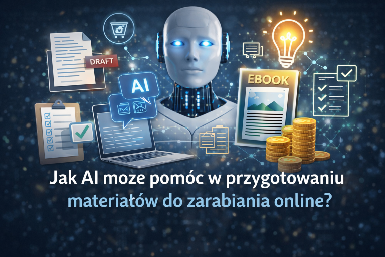 Jak AI może pom&oacute;c w przygotowaniu materiał&oacute;w do zarabiania online?
